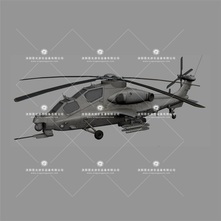 松桃武装直升机3D模型